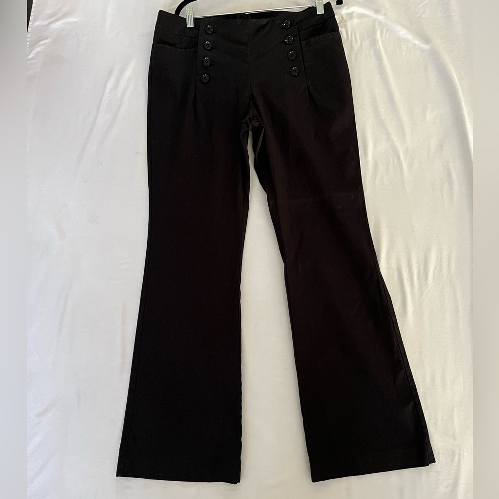 H&M Black 8 Button Pants